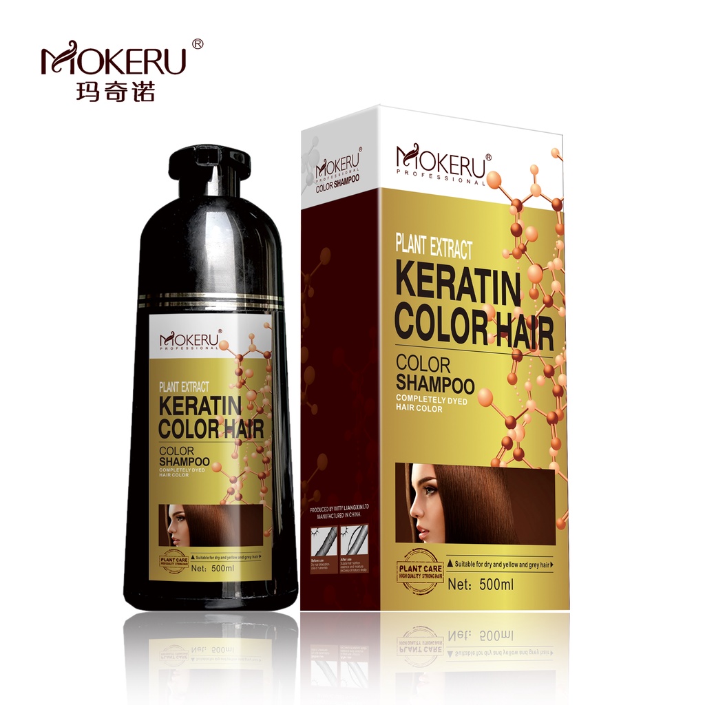 MOKERU KERATIN HAIR COLOR SHAMPOO