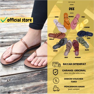OKADA ORIGINAL DEE SANDAL TEPLEK SANDAL JEPIT WANITA/CEWEK -  (DEE FLIPFLOPS) ORIGINAL BY OKADA TERBARU 2023