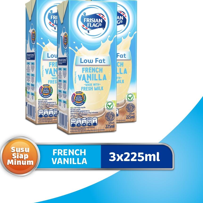 

Frisian Flag Low Fat French Vanilla 225ml x3 パ