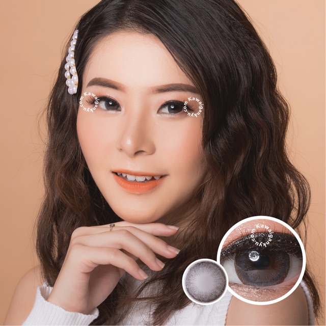 Kawai Gankyu softlens Dreamcolor mini emma gray (1botol)