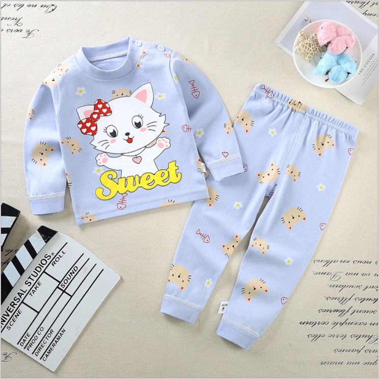 Piyama Anak Setelan Baju Tidur Anak Laki dan Perempuan Import 3-12 Thn