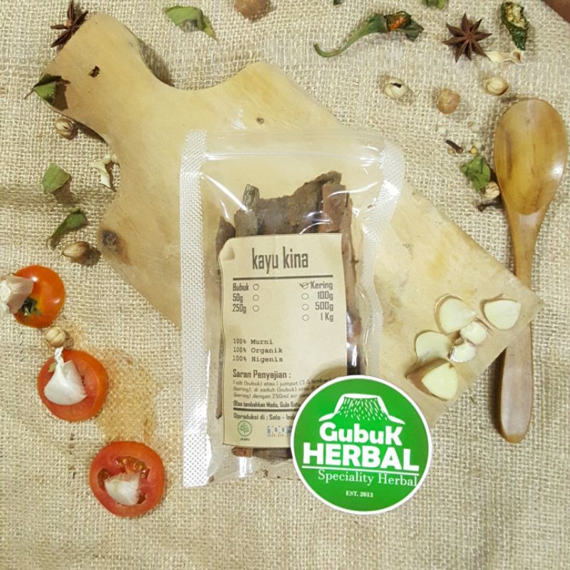 

KAYU KINA KERING 1 KG - Cinchona Calisaya - MURNI - JSR - REMPAH