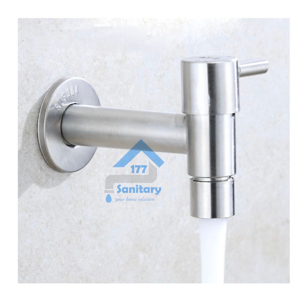 Kran air Stainless 304 TEMBOK Minimalis Murah Fv21- Keran air stenlis faucet wall bathroom mini wudhu /P14a