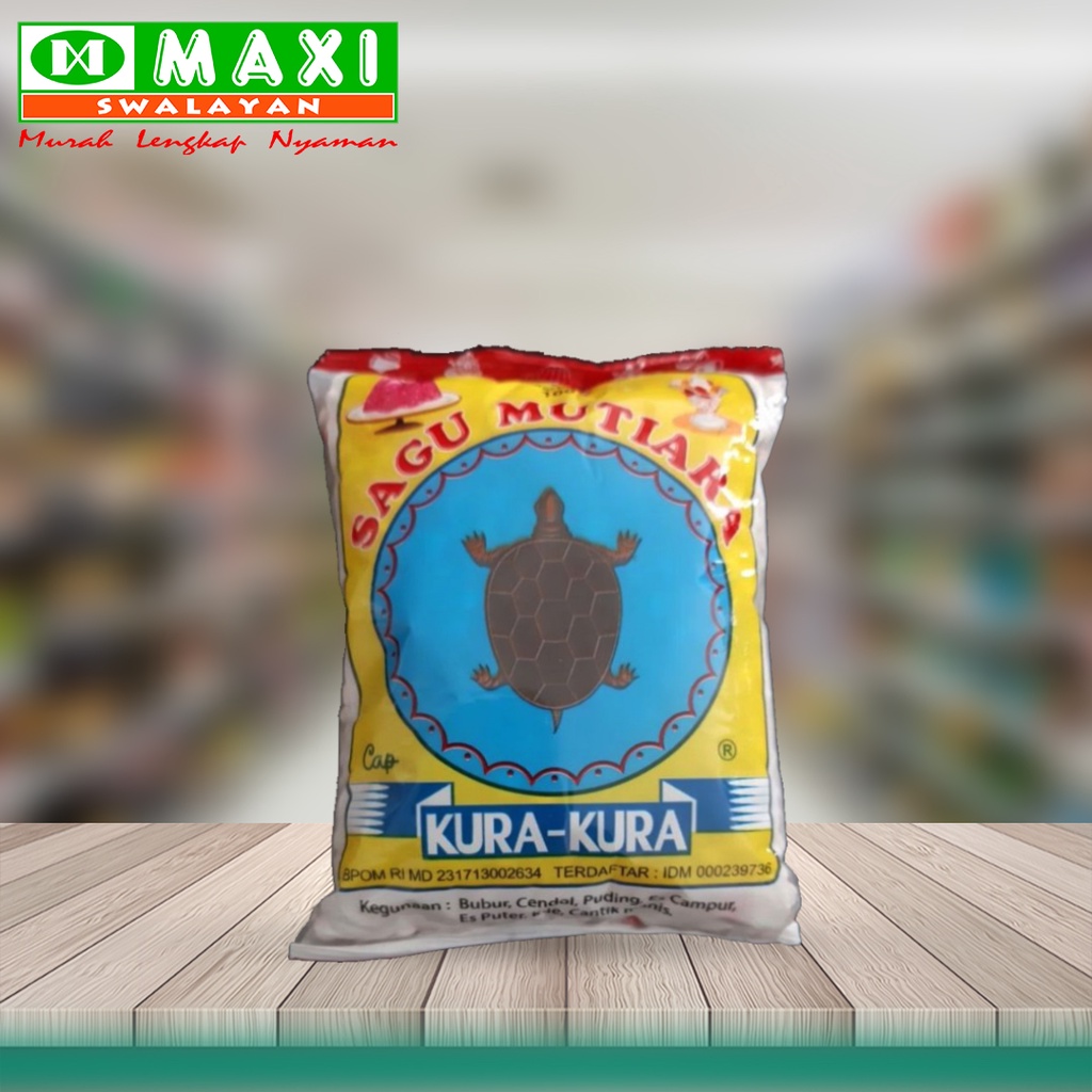 

Sagu Mutiara Cap Kura-Kura 100gr