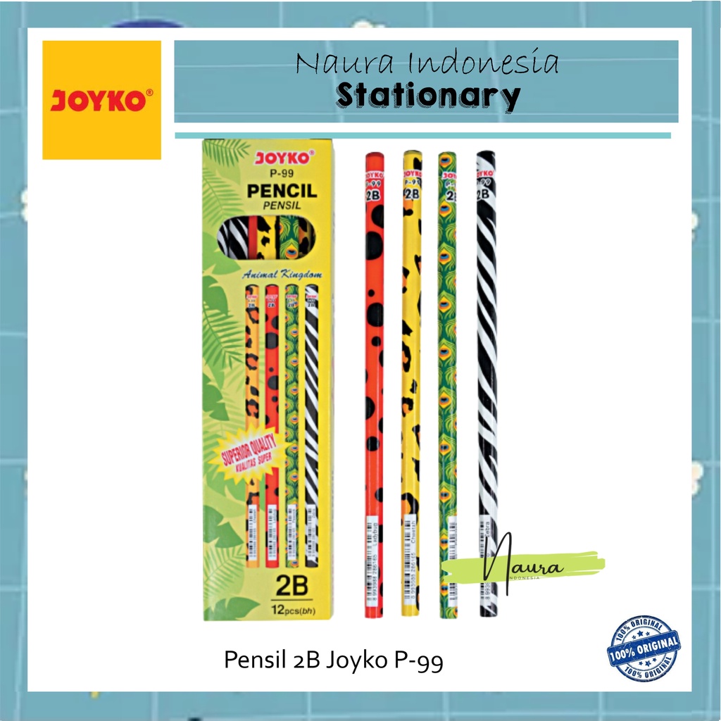 

Pensil Joyko P-99 | 2B | 1 BOX 12 PCS | Pensil Joyko