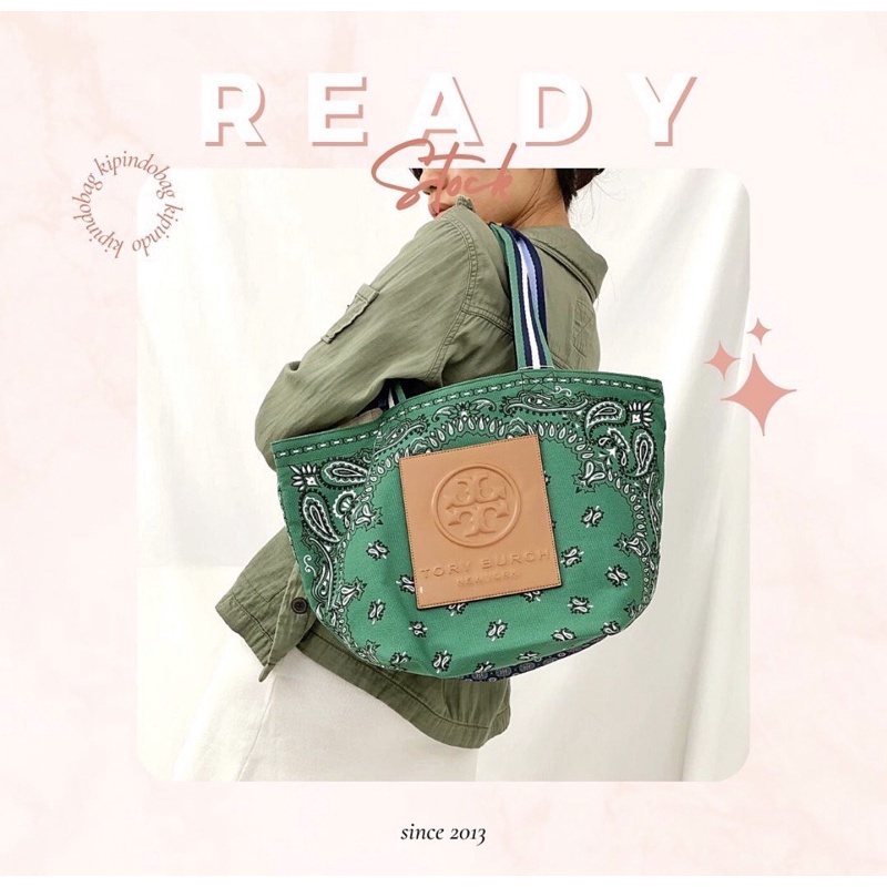 TB gracie reversible printed canvas tote bag