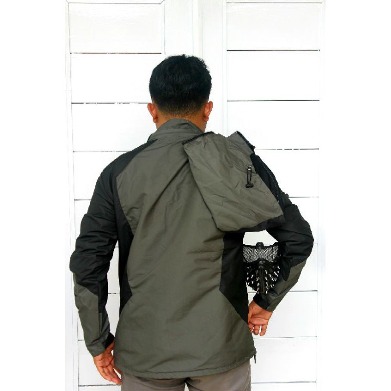 [BISA COD] JAKET GUNUNG PRIA JACKWOLFSKIN WATERPROOF ANTI AIR TASLAN JAKET OUTDOOR HIKING WINDPROOF