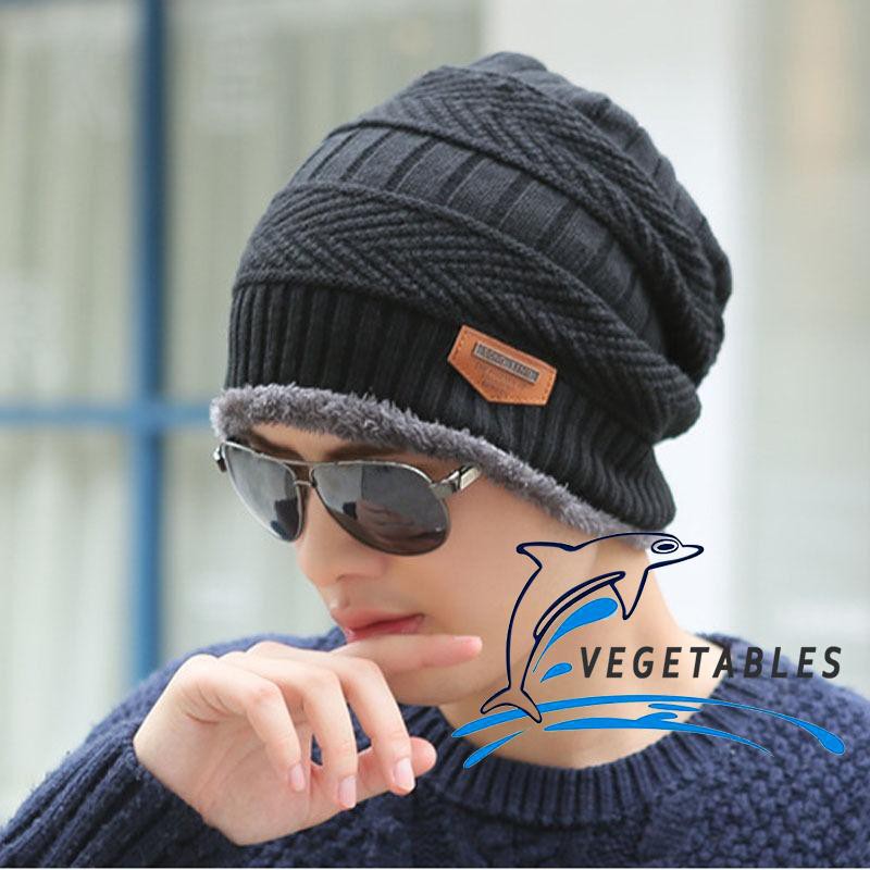 Std men Topi Kupluk Wool Rajut Hangat Oversize untuk Pria Std men Topi Kupluk Wool Rajut Hangat Oversize untuk Pria