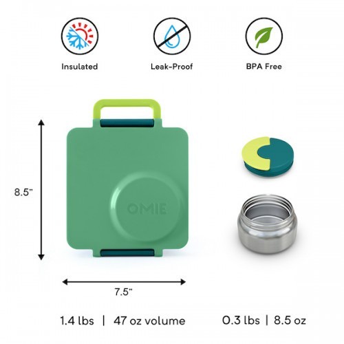 OmieBox Bento Box V2 - Meadow Green