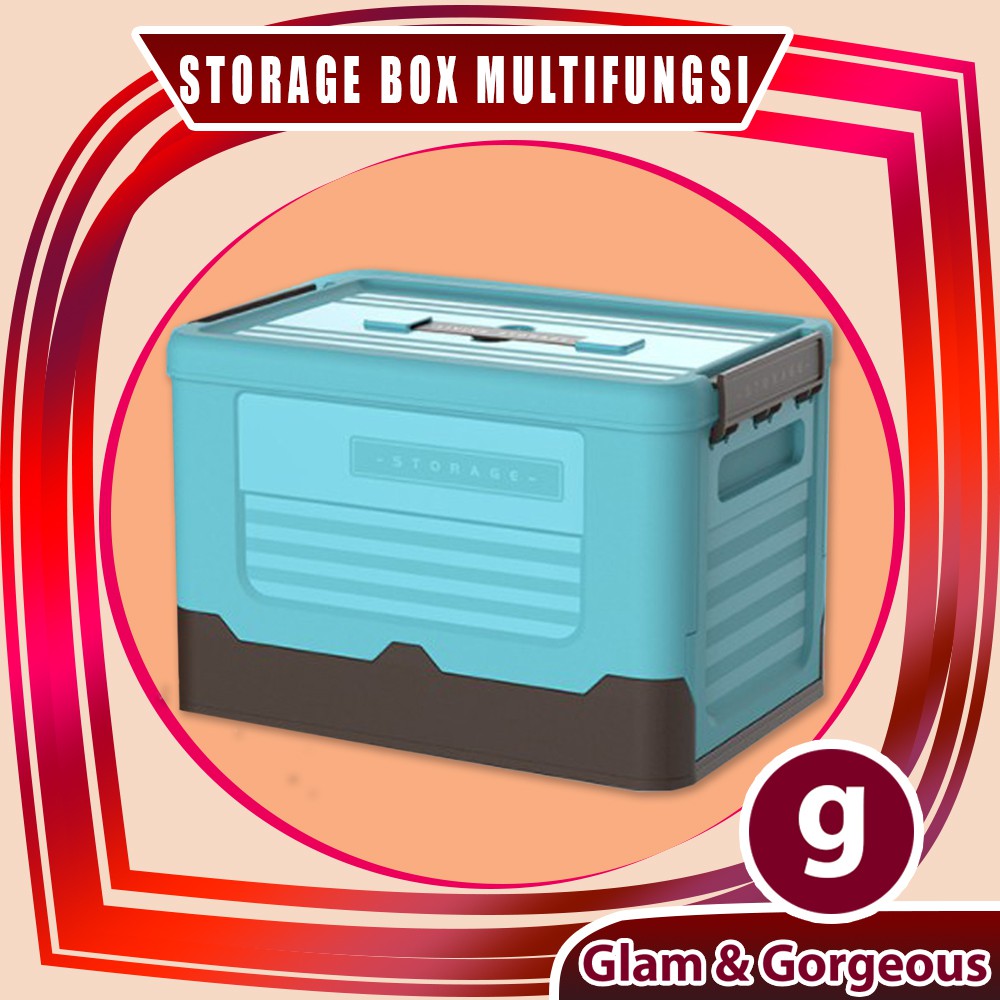 Kotak Penyimpanan Baju Plastik Box Container Lipat Serbaguna Portable Box Container Organizer BC001