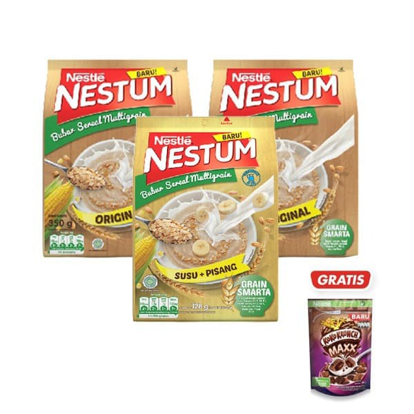 

PROMO NESTUM ORIGINAL 2 PCS + SUSU PISANG 1 PCS GRATIS KOKO KRUNCH MAXX TERMURAH