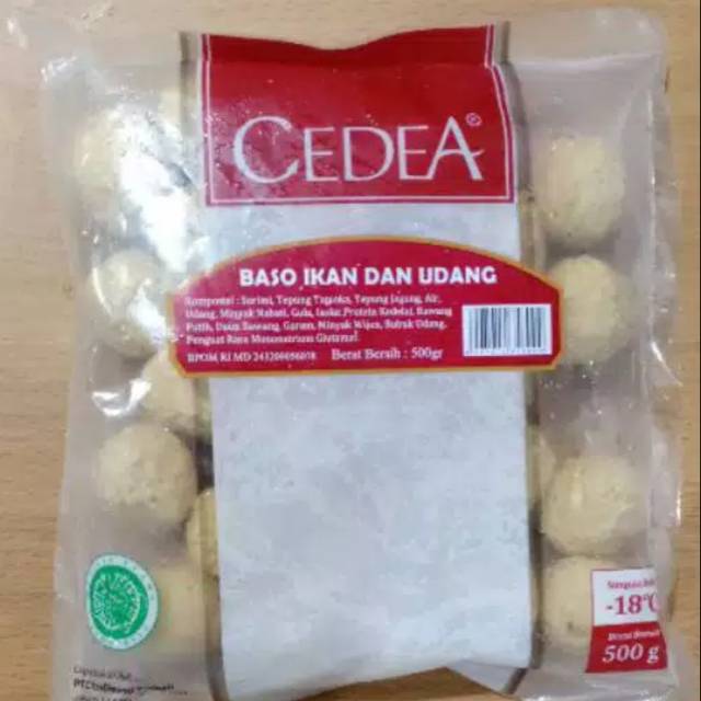 

Cedea bakso ikan dan udang 500gr