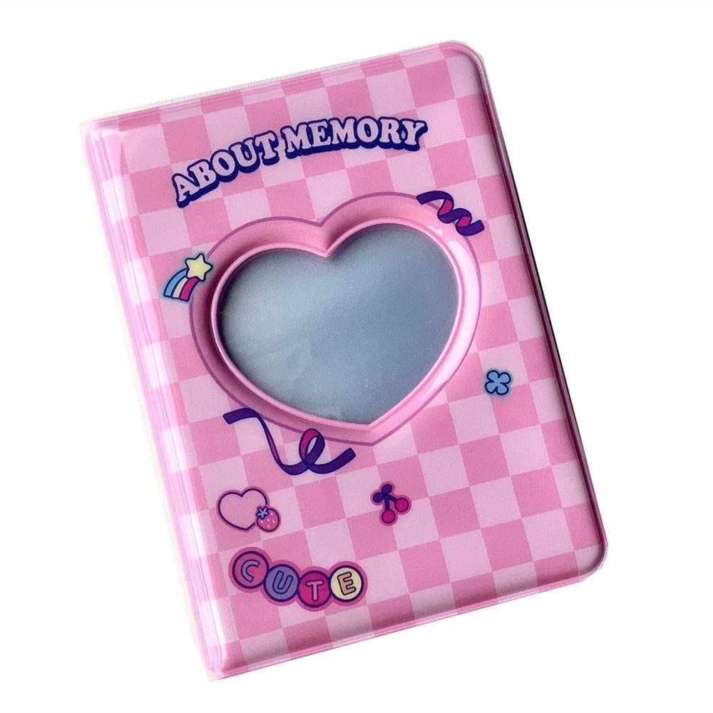 Mxbeauty Album Foto Stok Kartu Kawaii Idol Album ID Holder Chessboard Kartu Nama Kpop Card Binder