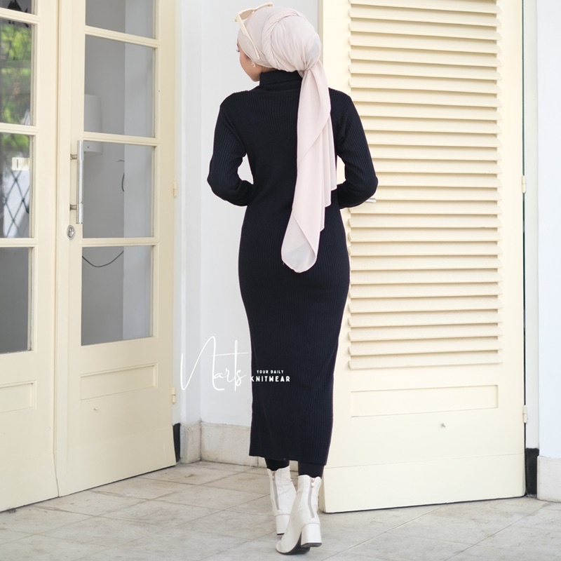 Long Dress Bodycon Rajut / Long Dress Rajut Korea / Bodyfit