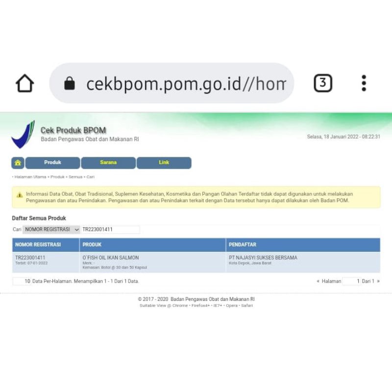 (ASLI ORIGINAL) O Fish Oil Minyak Ikan Salmon Vitamin Penambah Nafsu Makan dan Kecerdasan