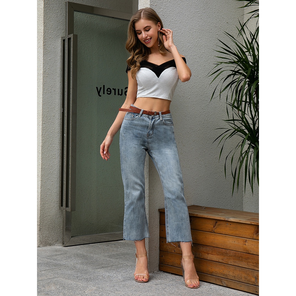 【Summer】Zip Back Bustier Crop Top 7200