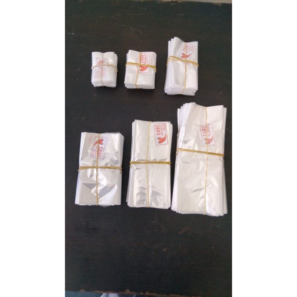 Plastik AA Bening Tipis 7x15 10x20 12x25 15x30 18x30 20x35 26x40