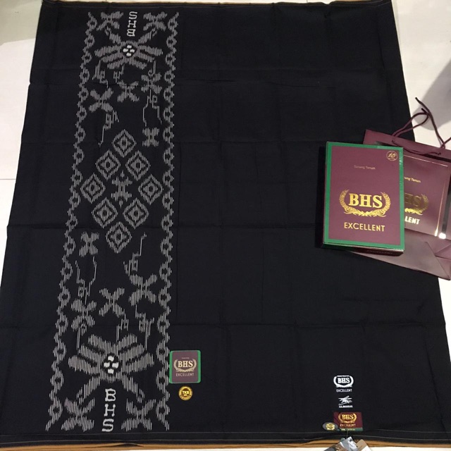 Sarung BHS Excellent TKB HITAM POLOS Kualitas GOLD (Kualitas Tertinggi)