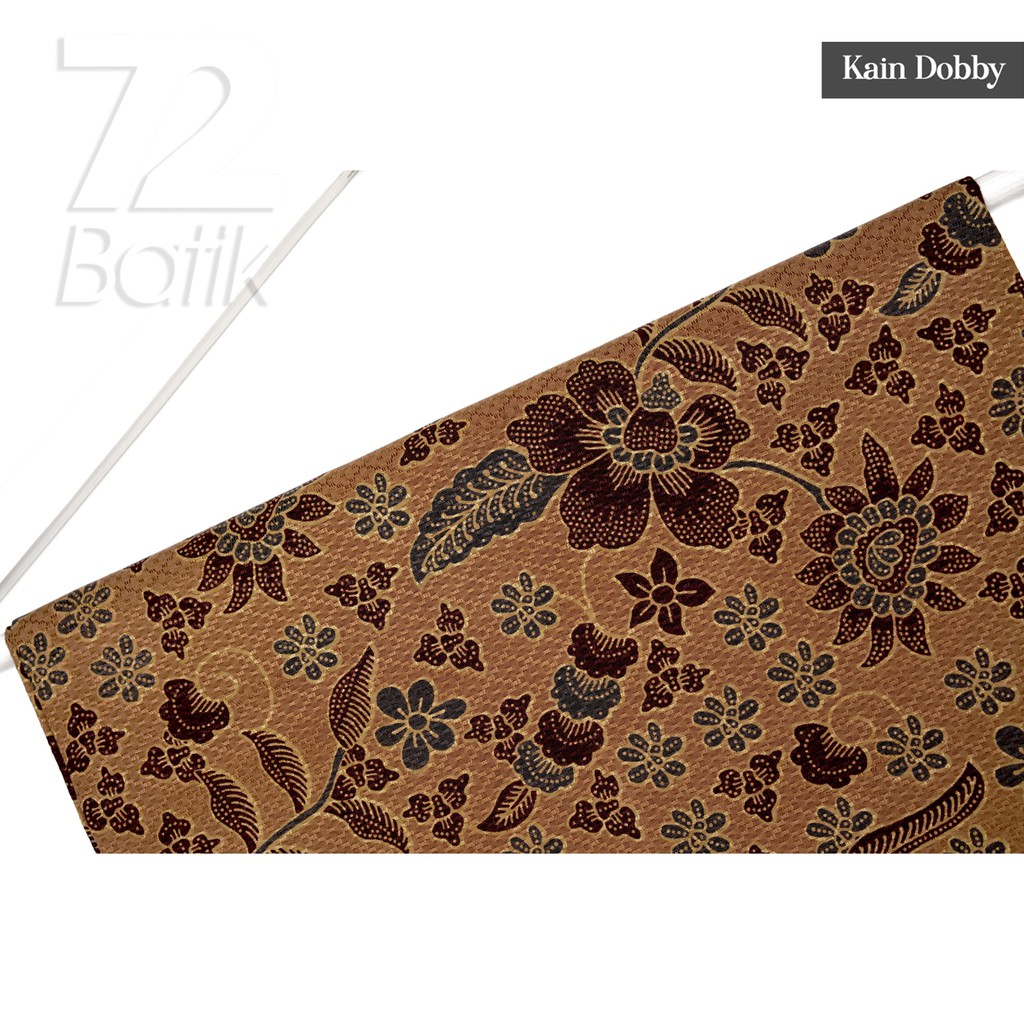 KAIN BATIK PREMIUM Dobby Motif Kembang Warna Cream Kream Krem Crem Dolbi Dobi Doby 725732 Cap 72 Jarik Jarit Samping Kebat Panjang Batik Dobby Modern Premium Bahan Seragam Batik Pernikahan Kantor Keluarga Murah Kamen Jadi Batik Bali Lembaran