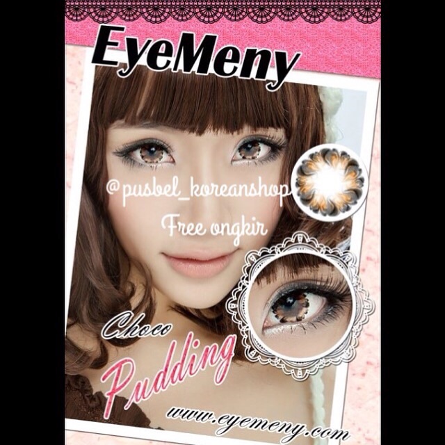 Eyemeny Pudding softlens gray brown blue violet green choco black