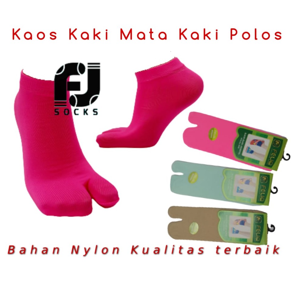 Kaos Kaki Pendek Jempol/Kaos Kaki Mata Kaki Jempol Polos