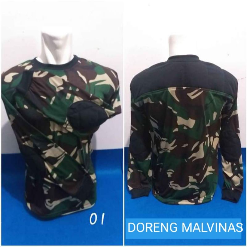 kaos panjang doreng TNI