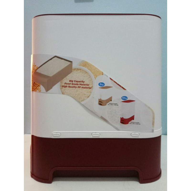 Rovega Rise Wise Dispenser Tempat Beras 10kg
