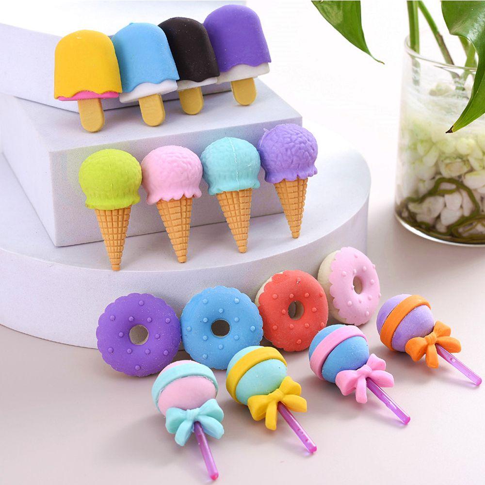 Pineapple 4pcs Eraser set Donat Baru Kartun Icecream