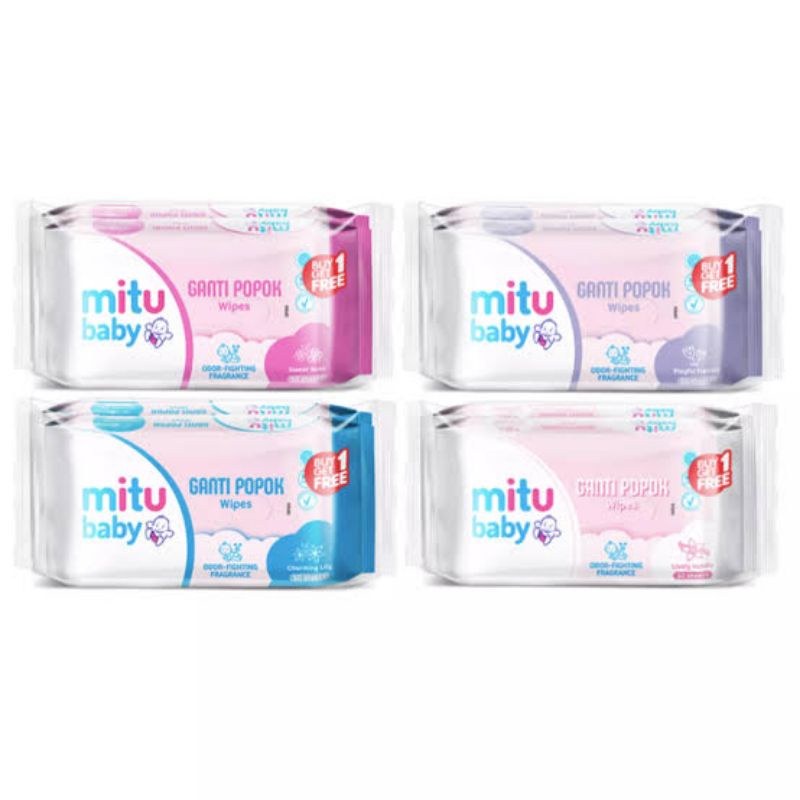 Mitu Baby Ganti Popok 50s Buy 1 Get 1 - Mitu Tissue Basah Bayi - Tisu Basah Ganti Popok Bayi