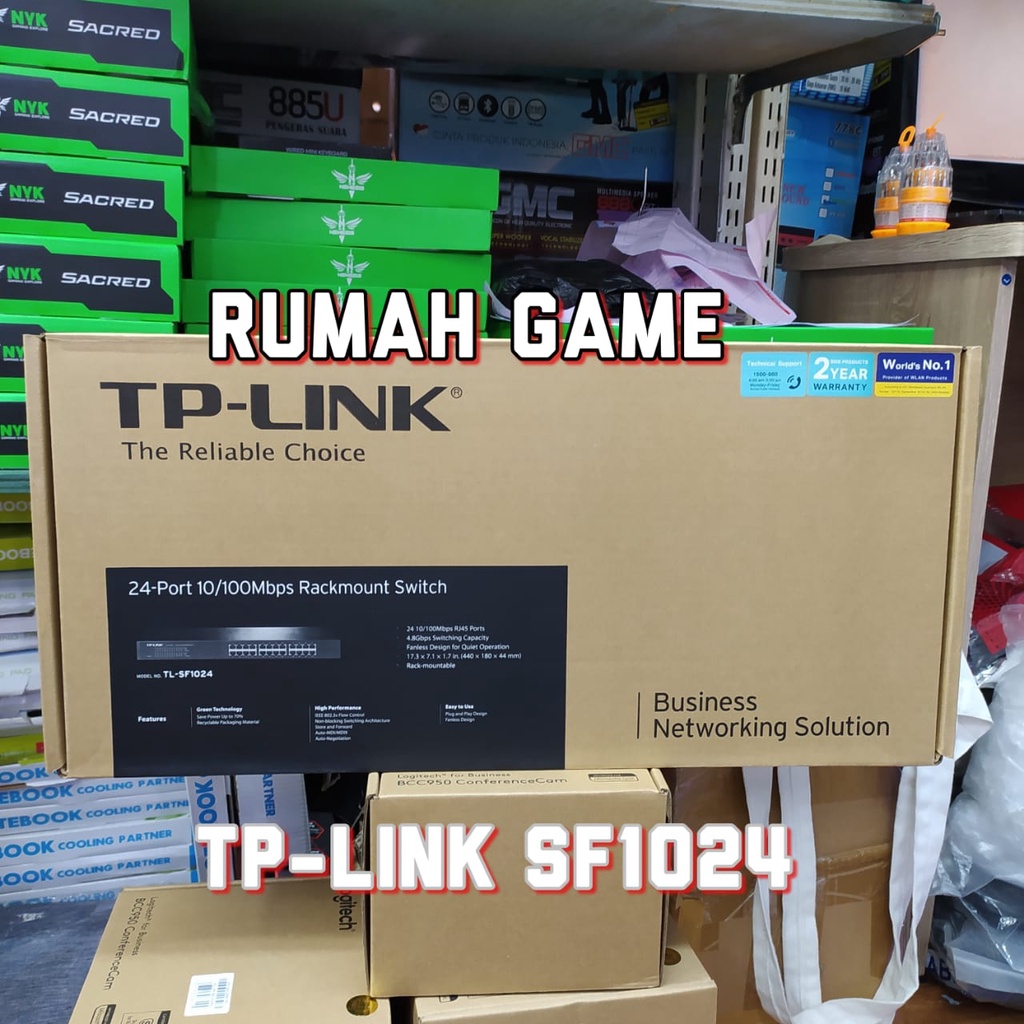 TPLINK SF1024 SWITCH HUB 24 PORT RACKMOUNT SWITCH STEEL CASE