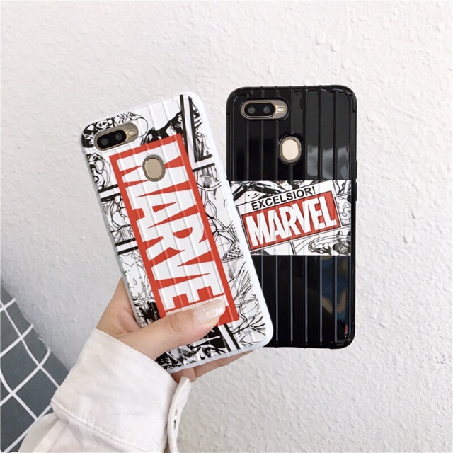Marvel case Fashion Trunk Style Silicone Case for oppo A3s/F1s F5 F9 A83 A57 A39 F11 A37 A7 Oppo A1k