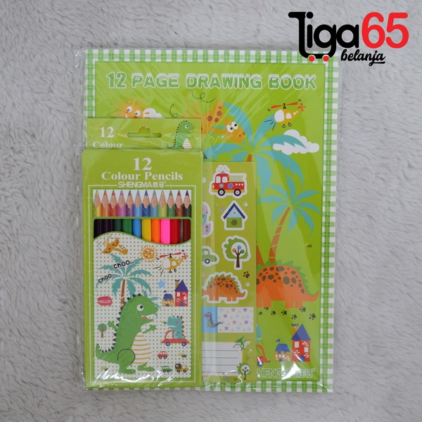 365 STATIONERY SET #40977 Buku &amp; Alat Tulis Anak / Karakter Fancy Gambar Lucu