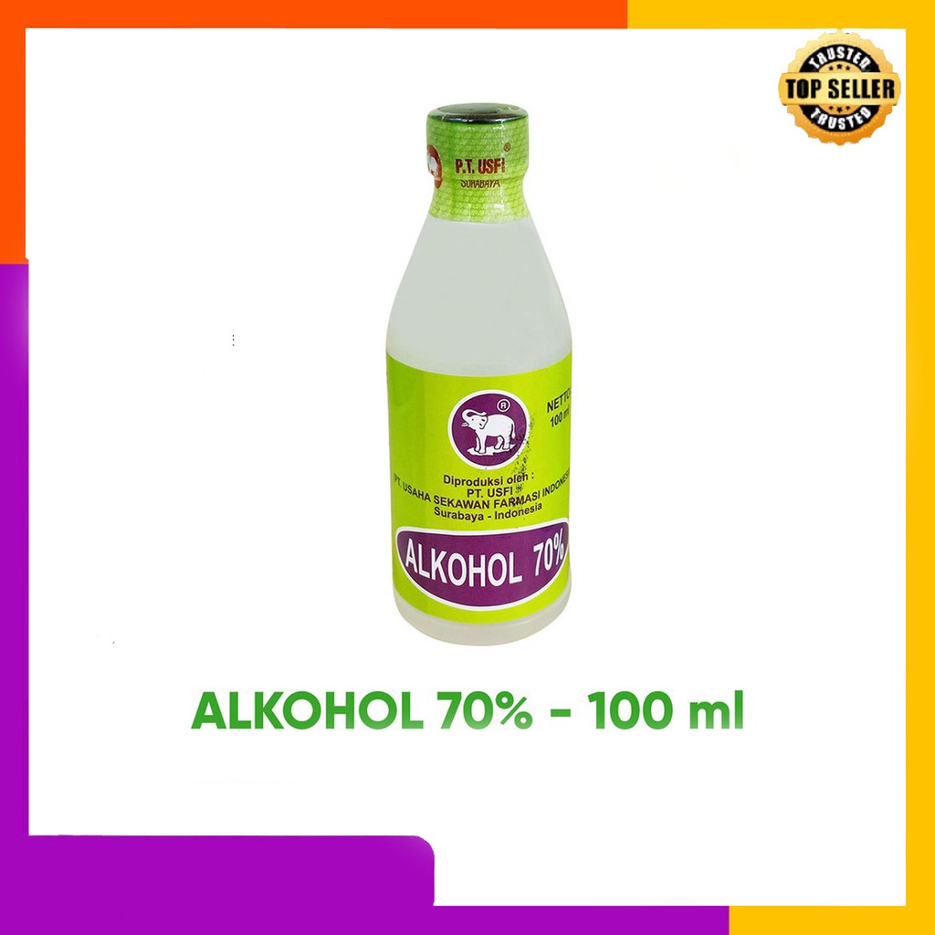 Alkohol 70% cap gajah 100ml