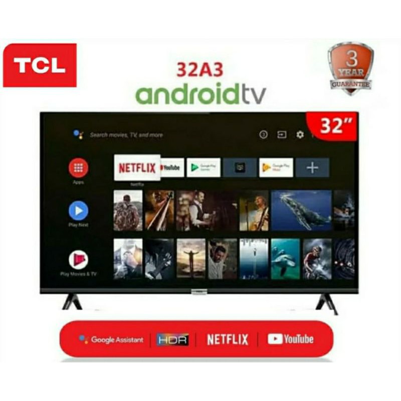 TCL Android TV 32a3 Garansi Resmi 32 Inchi