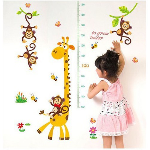 GB Sticker Dinding Pengukur Tinggi Badan Karakter