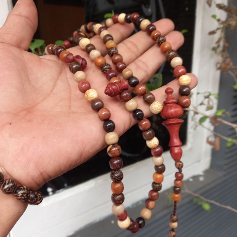 tasbih kombinasi 10 kayu bertuah tasbih gabungan tasbih kayu bertuah perlengkapan sholat