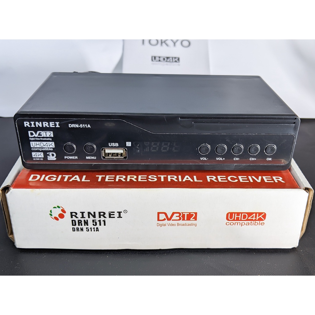 Set Top Box STB Rinrei 511A Digital TV receiver DVB T2 Free Wifi Dongle Youtube USB PVR HDTV MP3 MP$