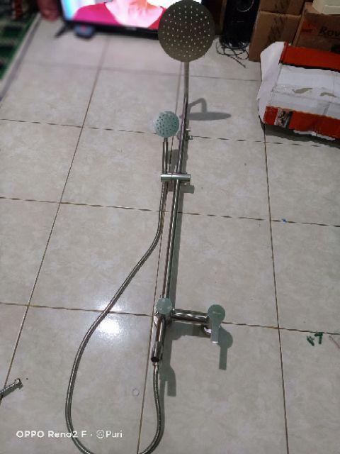 Shower Tiang Set Coulomn Cf6321 Kran Panas Dingin Full Stainless 304 Anti Karat