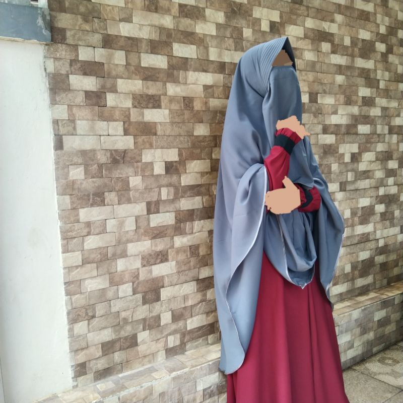 khimar jumbo+cadar tali