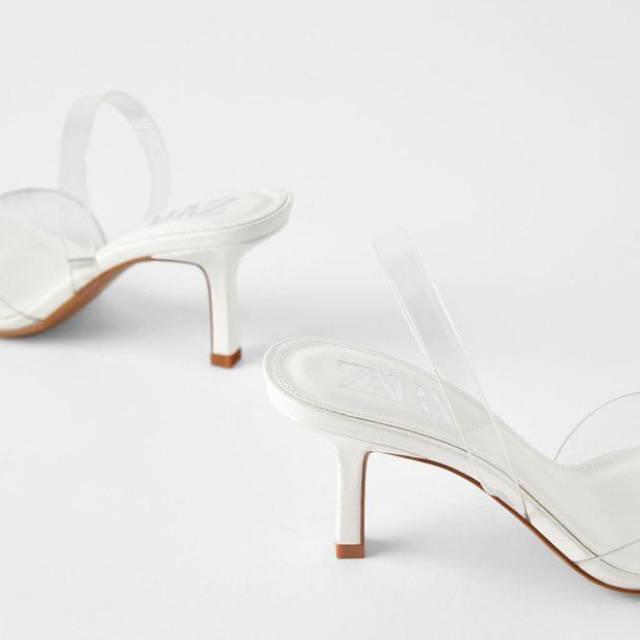 Sandal heels Zara 170 7cm | Shopee 