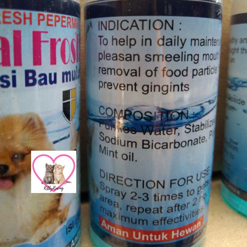 Penyegar Mulut Kucing Anjing Dental Frosh