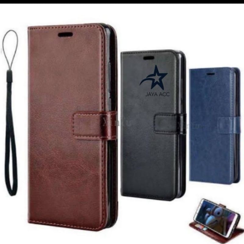 INFINIX NOTE 10PRO flip casing dompet magnet bahan kulit premium leather case