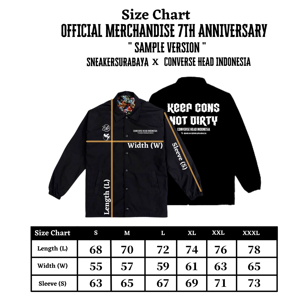 COACH JACKET SNEAKERSURABAYA x CONVERSE HEAD INDONESIA (SAMPLE VERSION)