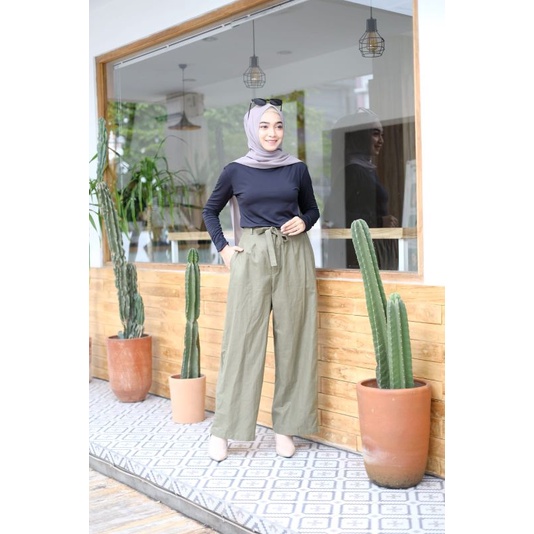 Kulot celana disya warna hijau army PREMIUM