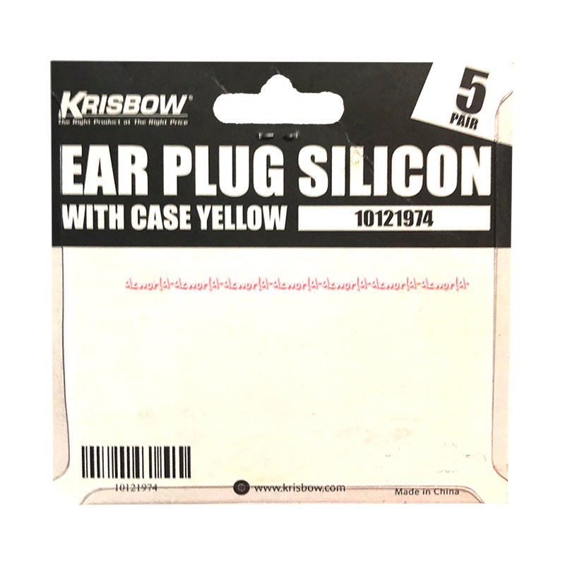 Krisbow Ear Plug Pu Silicone 5pasang Penutup Telinga Pelindung Telinga Saat Kerja Earplug