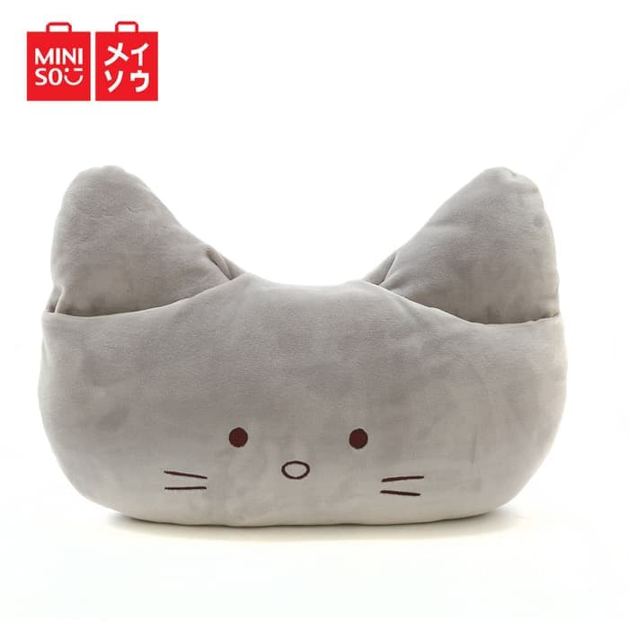 Miniso Official Lovely Kitty Animal Nap Pillow Bantal selip tangan - Merah Muda