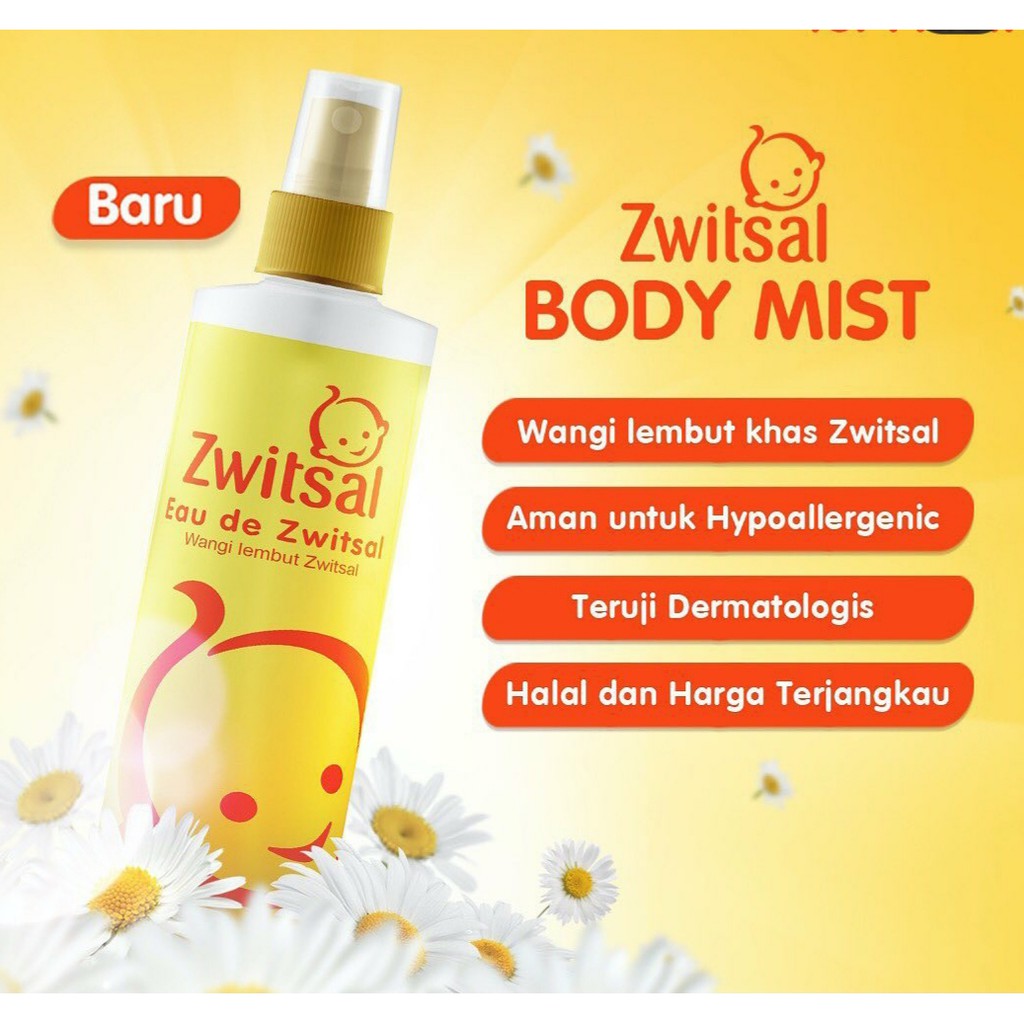 Zwitsal Body Mist Eau De Toilete 100ml Wangi Zwitsal