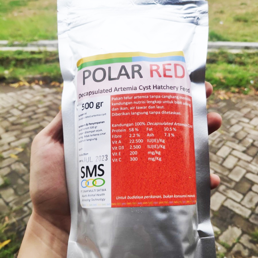 Polar Red 500gr Original Artemia Instan Tanpa Cangkang 500 Gram Free Shell Pakan Pelet Kebutuhan Ikan Aksesoris Aquarium