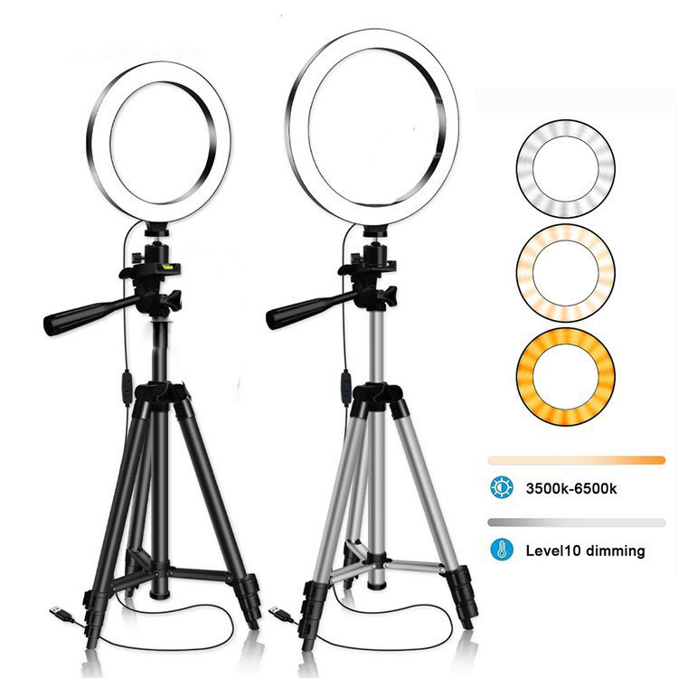 Trend-Ringlight 16 cm Plus Tripod FREE Holder Handphone