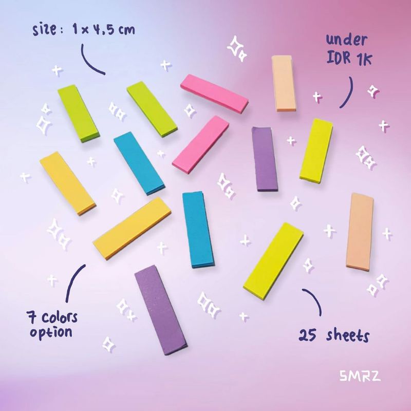

SINGLE POST-IT - Index Label Satuan (7 Warna)